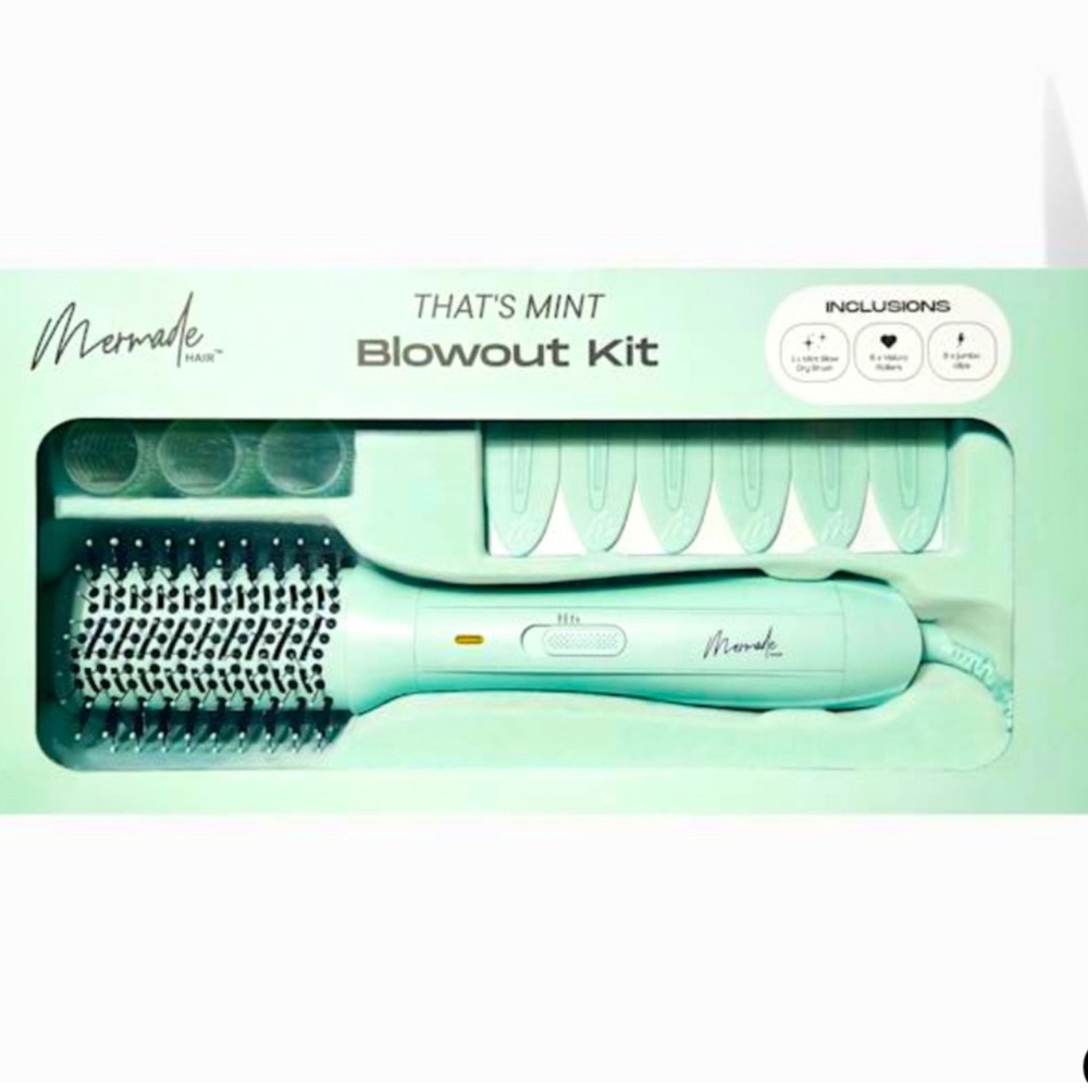 Anthropologie Mermade Hair “That's Mint” Iconic limited edition Blowout Brush - Picture 4 of 8